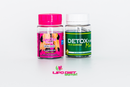 LipoDiet Caps. Rosa com branco + Detox Turbo Max 2