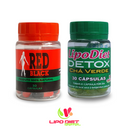 COMBO DE PÉRDIDA DE PESO: Pontante rojo negro supresor del apetito y té verde desintoxicante
